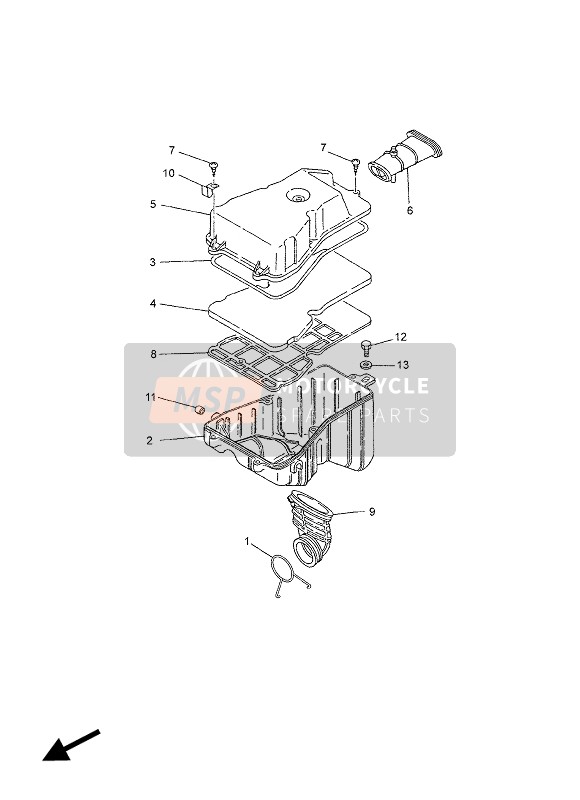 Yamaha TZR50 2004 Intake for a 2004 Yamaha TZR50